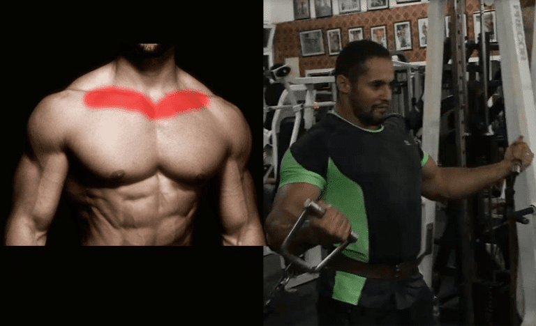 تمرين ممتاز لعضلة الصدر من الأعلى في الوسط