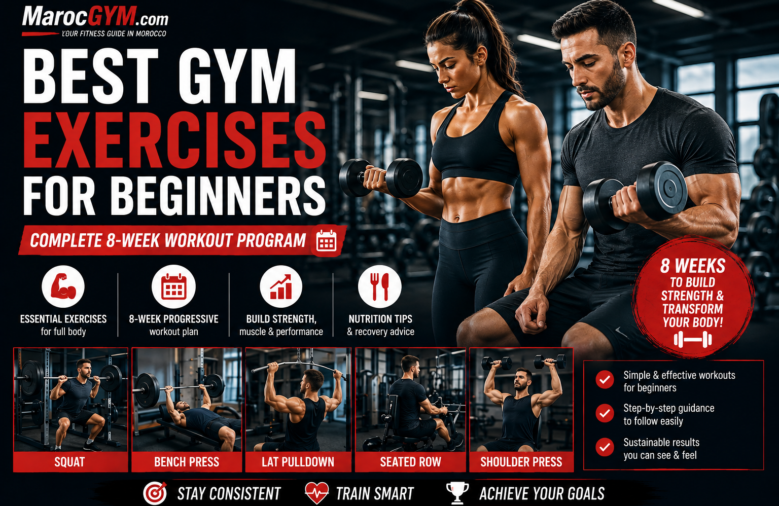 best gym exercises for beginners